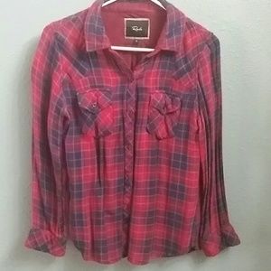 Rails Plaid Top